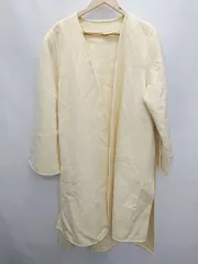 ◇ ◎ UNIQLO<!-利用不可文字-!>:<!-利用不可文字-!>C 長袖 ロング コート サイズXXL イエロー系 レディース メンズ P  【1406180047375】