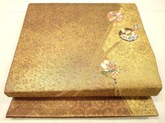 平和屋着物□上質な小紋 舞蝶すすき文 正絹 逸品 AAAV0926gw