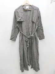 ◇ ◎ YEVS イーブス ロング 薄手 シンプル 無地 長袖 コート サイズF グレー系 レディース P  【1402160012784】