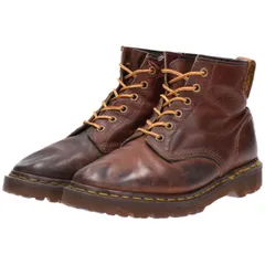 希少 ドクターマーチン 8ホール ショートブーツ 英国製 ブラウン 25.0古着 古着 ドクターマーチン Dr.Martens 8ホールブーツ 英国製 6