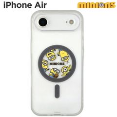 미니언 iPhoneAir 케이스 클리어 반투명 magsafe 미니언즈 밥 팀 스마트 폰 에어 쿠션 하이브리드 내충격 iPhone 아이폰 매트 클리어 자석 머그 세이프 [유 패킷에서 7 영업일 이내 발송]