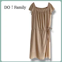 DO！Family ドット柄 シフォンワンピース スリップ付き フェミニン