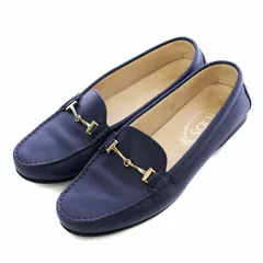 Tods サテンローファーライラックEU37