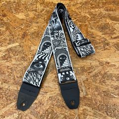 JIM DUNLOP ジムダンロップ ILD04 ILOVEDUST Strap Skulls ギターストラップ GUITAR BASS ベース エレキ アコースティック アコギ フォーク スカル 白 黒