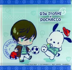 【中古】アクリルスタンド・アクリルパネル 糸師凛×ポチャッコ アクリルブロック 「ブルーロック×サンリオキャラクターズ」