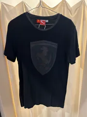 プーマ PUMA フェラーリ Tシャツ 半袖T プリントT ブラック A-846