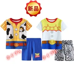 ✨新品✨トイストーリー ウッディ ジェシー コスプレ 半袖パジャマ 上下セット 子供 キッズ 男の子 女の子 コスチューム 部屋着 ルームウェア 寝巻き カウボーイ コットン プレゼント 春夏秋 綿 コットン 100cm 110cm 120cm 130cm