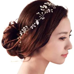 【数量限定】[Petit Celeb] ヘアアクセサリー ティアラ 体育祭 おそろい ヘッドドレス ウェディング ティアラ大人 髪飾り 結婚式 成人式 お呼ばれ ブライダル アクセサリー フラワー 花 和装 リーフ ビジュー