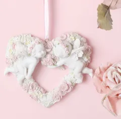 angel エンジェル ローズ 薔薇雑貨 天使 クリスマス 母の日 プレゼント 壁掛け エンジェル壁掛 ローズリース