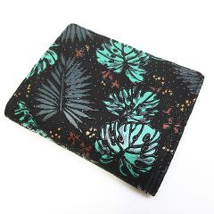 未使用保管品 印傳屋 インデンヤ Poemy ポエミー 二つ折り がま口財布 コンパクト財布 ボタニカル  財布 レディース D179LF
