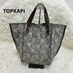 TOPKAPI トプカピ ハンドバッグ 総柄 レザー レース PVC
