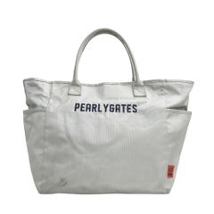 PEARLY GATES パーリーゲイツ  ロッカーバッグ ビッグトート ニコちゃん  グレー系  [240101345992] ゴルフウェア ストスト
