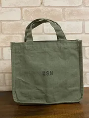 【ビンテージ】 ミリタリー　トートバッグ　コールバッグ レザーハンドル　USN 2025年最新】USN バッグの人気アイテム - メルカリ