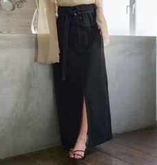 【即日発送】2way design slit denim skirt / 2wayデザインスリットデニムスカート