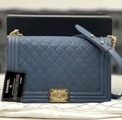 お値下げ可【CHANEL ハンドル付 BOYCHANEL 25 ブルーグリーン】 - メルカリ