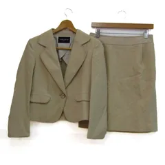 ユナイテッドアローズ スーツ セットアップ 上下セット ジャケット スカート レディース 38 40サイズ ベージュ UNITED ARROWS 【中古】