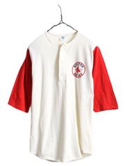 80s チャンピオン トリコタグUSA製ヘンリーネックフットボールTシャツ 
