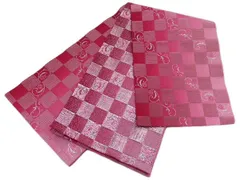 着物美人 送料込み 浴衣帯 長尺 日本製 半幅帯 細帯 夏帯 帯 浴衣帯ピンク 半幅帯ピンク 浴衣帯市松 半幅帯市松 浴衣帯ラメ 半幅帯ラメ 浴衣帯くすみ くすみ 浴衣半幅帯 浴衣帯女性 半幅帯女性 浴衣帯女の子 【 ピンク ラメ 市松 】m461780k4