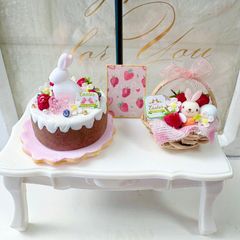 #512 ミニチュア　イースター　＊いちごセット