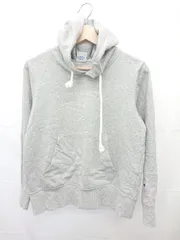 ◇ ⊇ Champion チャンピオン フーディ 長袖 プルオーバー パーカー サイズMEDIUM ライトグレー レディース E  【1505290022620】