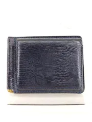 グレンロイヤル GLENROYAL クロコ型押し マネークリップ 二つ折り財布 メンズ  服飾品の為無のサムネイル