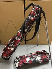 ゴルフセルフスタンドクラブケース　フード付き　ストリームレッド