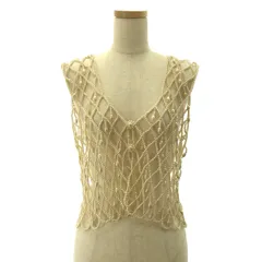 【美品】  Diagram GRACE CONTINENTAL / ダイアグラム | 15th Anniversary of Diagram 限定商品 パール ベスト | 36 | ベージュ | レディース