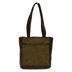 COACH(コーチ) ショルダーバッグ - 6127 ダークブラウン×ベージュ ウール、レザー