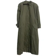 コート L 程 カーキ 比翼ボタン ラグラン シンプル 秋冬 アウター 古着卸 アメリカ仕入 a612-7028