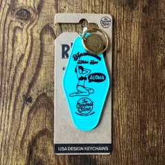 モーテルキーホルダー キータグ ハワイ アロハ HAWAIIAN BIKINI BAR MINT アメリカン雑貨