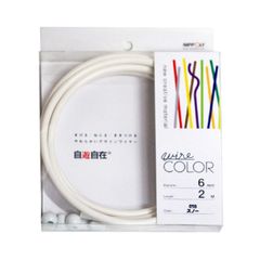 日本化線 NIPPOLY 自遊自在 wire COLOR 6.0φX2m巻 スノー