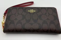 ★新品★未使用★ コーチ長財布 COACH  長財布 ブラウンレッド　C4452