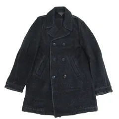 COMME des GARÇONS HOMME ブラック ピーコート M COMME des GARCONS HOMME コットンPコート