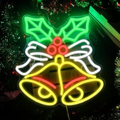 ネオンライト クリスマス ベル クリスマスベル アクリル LED ネオンサイン Xmas Christmas イルミネーション 装飾 おしゃれ かわいい きれい キラキラ