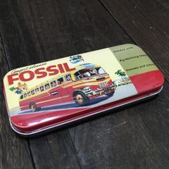 雑貨 FOSSIL アンティーク フォッシル　缶 筆入れ お菓子の空箱