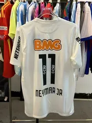 激レア　Neymar ネイマール サントスFC フォト Tシャツ 新品未使用 激レア〗 2XL サントスFC ネイマール サッカー ユニフォーム 白