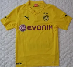 【中古 美品】2010-2012 2014-2019香川真司所属 ドイツ ブンデスリーガ ボルシア・ドルトムント ユニフォーム 2014-2015シーズン UEFAチャンピオンズリーグ ホーム用