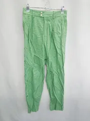 ◇ green label relaxing グリーンレーベルリラクシング スラックスパンツ サイズ38 グリーン レディース E  【1407020015134】