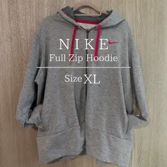 【超美品】【春服】ナイキ NIKE トレーナー フルジップアップパーカー XLサイズ グレー