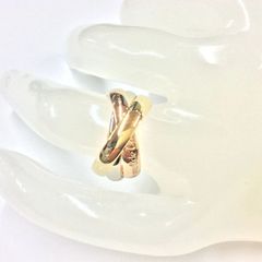 K18 750 カルティエ　Cartier リング　三連　10号 10.48 g カルティエ CARTIER トリニティ 3連 リング・指輪 10号 18金 K18