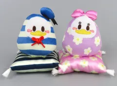 【中古】ぬいぐるみ ドナルドダック＆デイジーダック(NEW YEAR2025) だるまぬいぐるみ 「ディズニー」 ディズニーストア限定