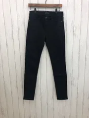 【フォロー割引20%】  UNIQLO スキニー パンツ 黒 27 【b0079】