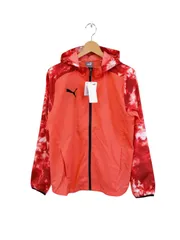 プーマ◆メンズ NXT ハイブリッド サッカー フルジップ ウーブン ジャケット オレンジ