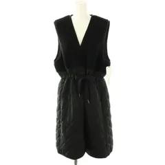 ラディエイト RADIATE ボア キルティング ロングベスト 前開き 9 黒 ブラック /AT ■OS