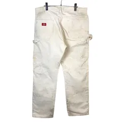 Dickies ダメージ ペインターパンツ 36×32 ペイント 白
