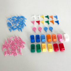 M1006B 人生ゲーム　部品　車　旗　人物ピン　パーツ　コマ まとめ セット