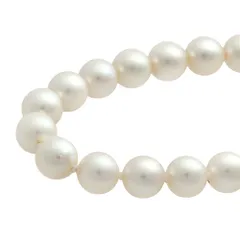 【本物保証】 鑑付 超美品 ネックレス 約48.3g シルバー環 アコヤ真珠 約8.5～9.0ミリ アコヤパール 大きい ノーブランド No brand