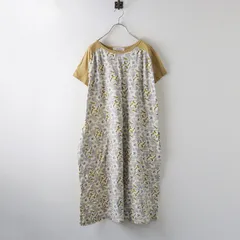 スーパーハッカ SUPER HAKKA ラビットフラワープリント ラグランカットソーワンピース  ライトベージュ系/総柄 ウサギ【2400014366907】