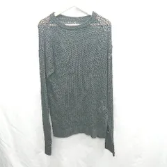 ◇ ⊇ SELECT MOCA セレクトモカ 透かし編み 長袖 ニット サイズM ブラック レディース E  【1502030032420】