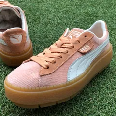 美品24PUMA プーマ バスケット プラットフォーム トレース F842
